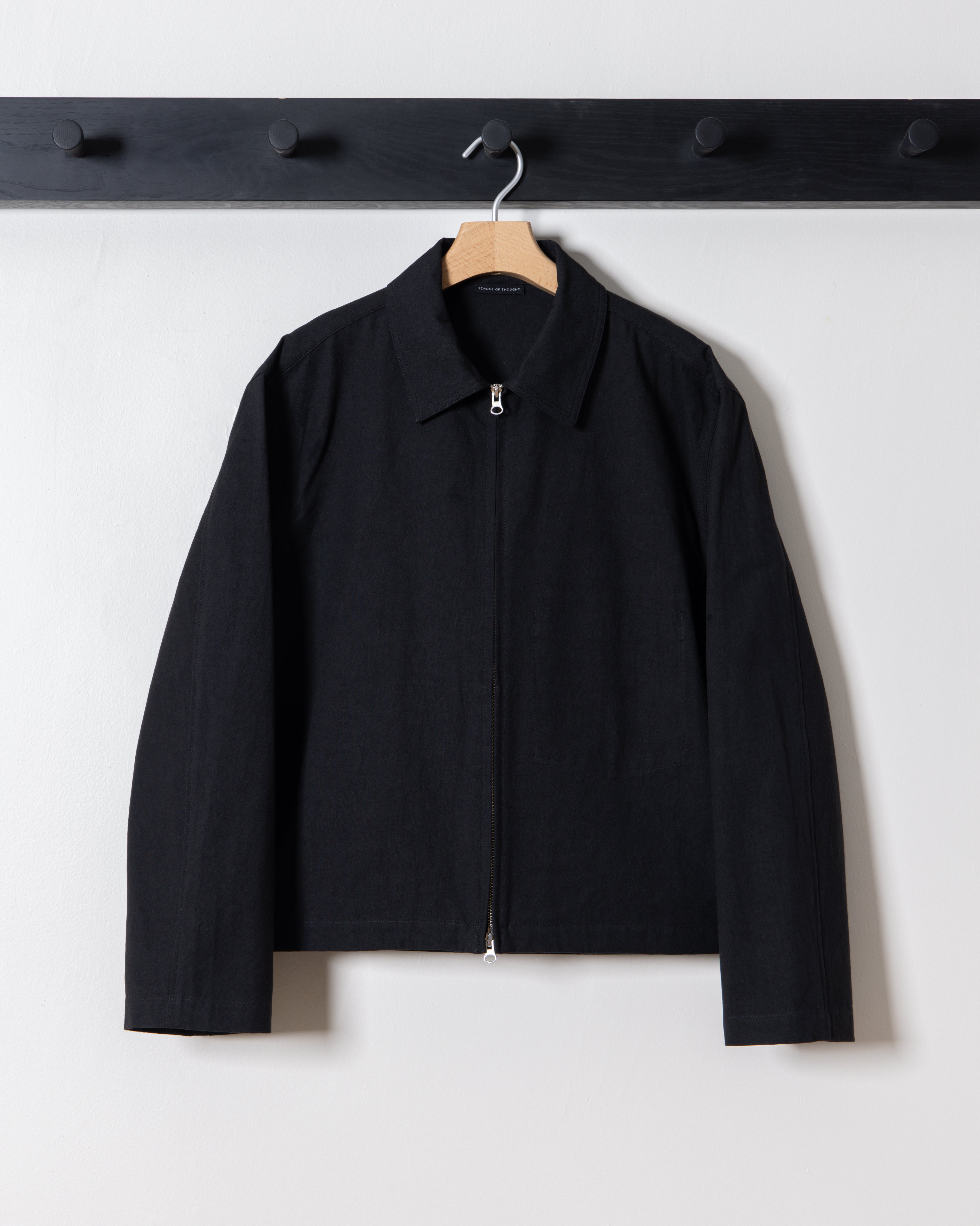 Throw Coat in Black – School of Thought