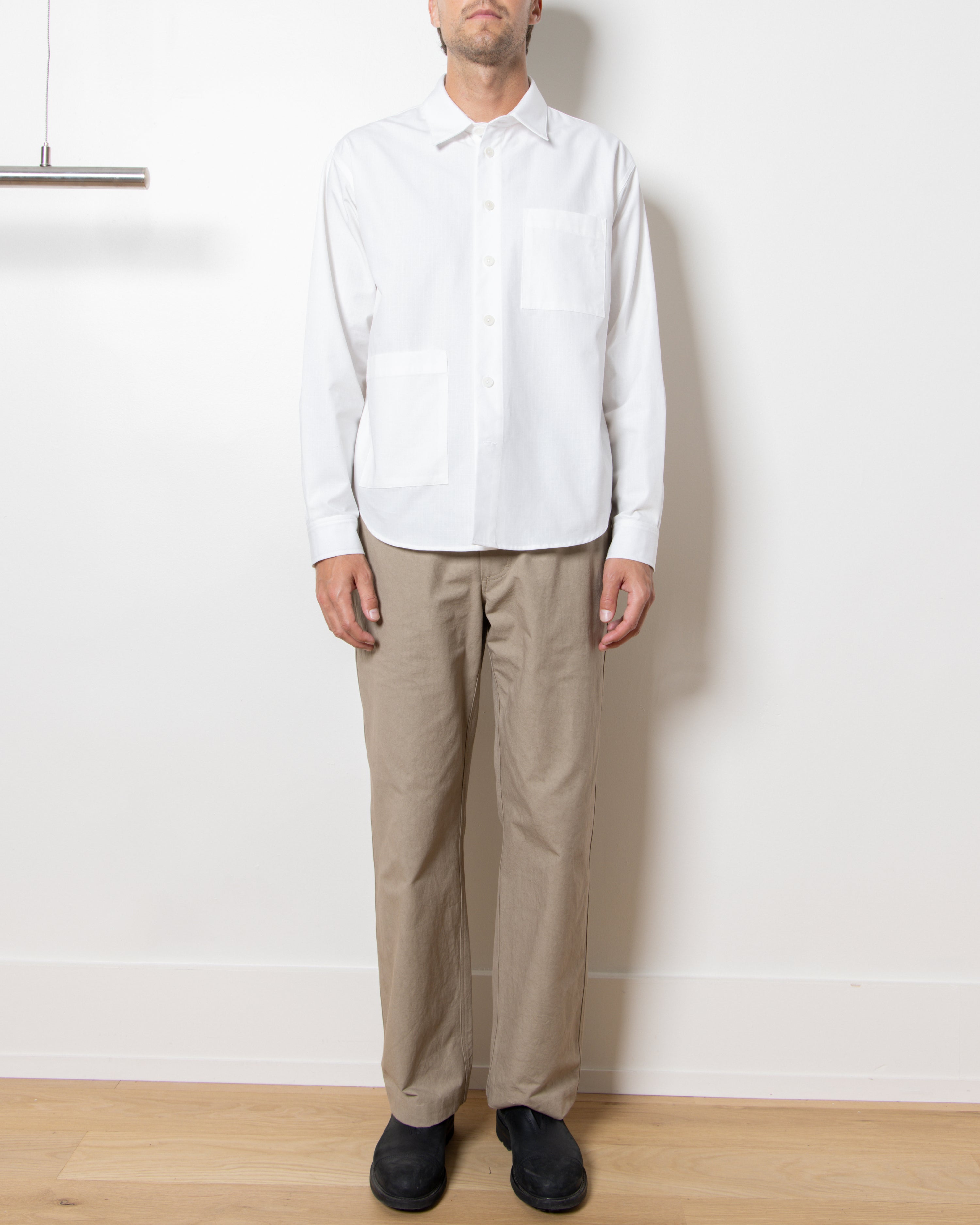 Ripstop Overshirt in White