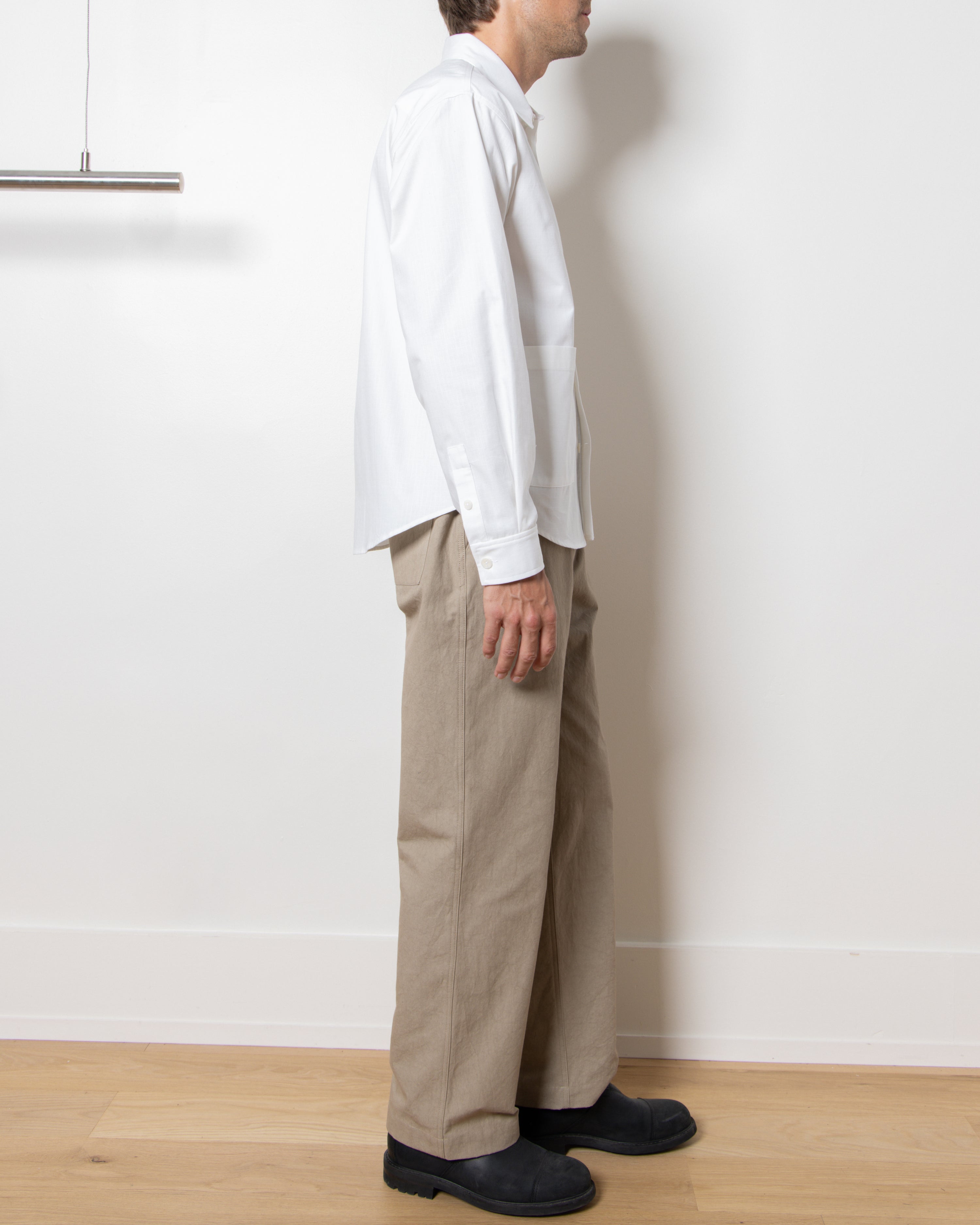 Ripstop Overshirt in White