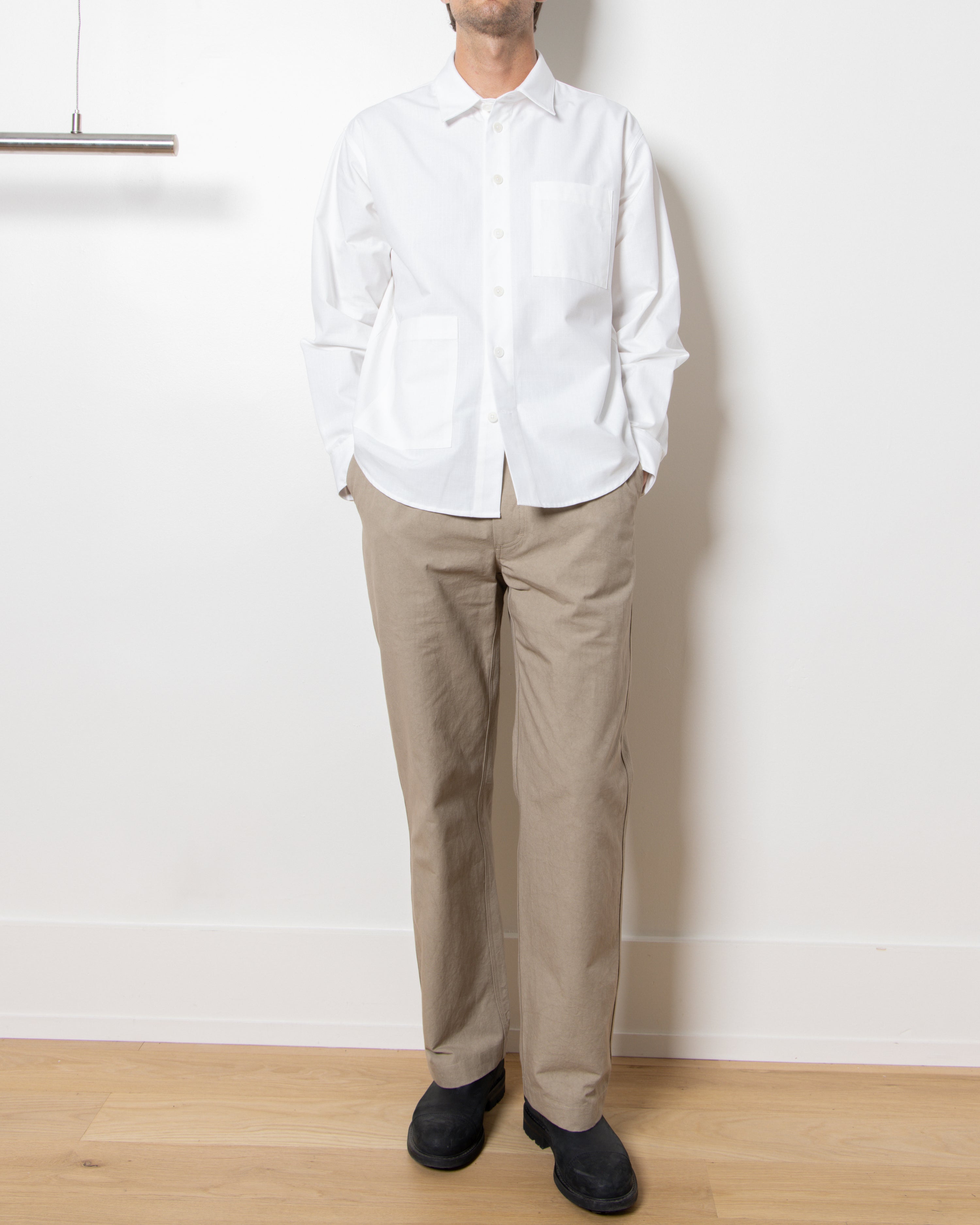 Ripstop Overshirt in White