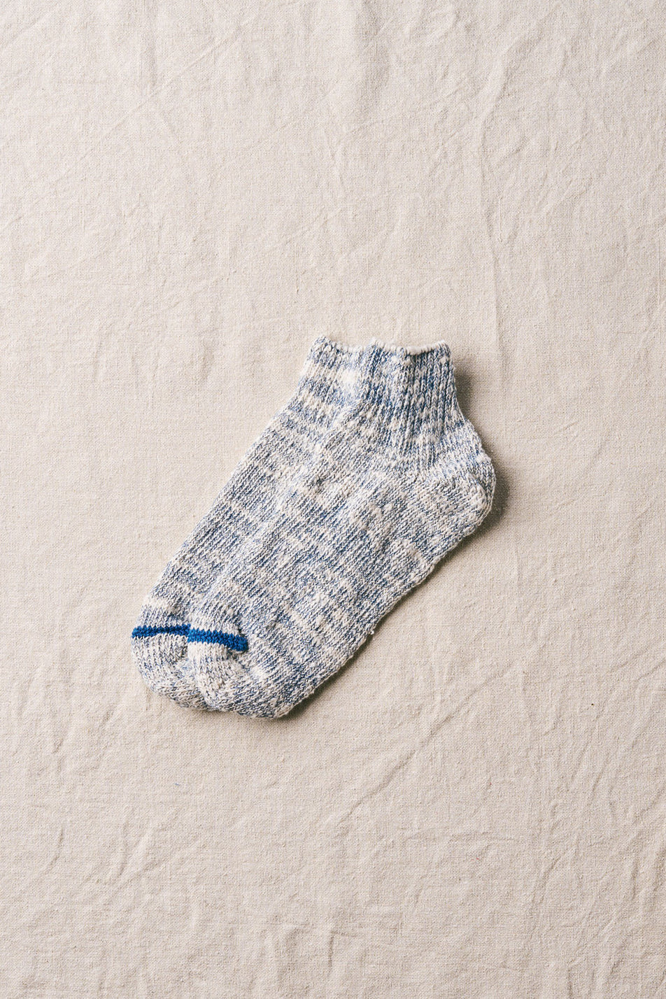 "Garabou" Organic Cotton Ankle Socks in Indigo