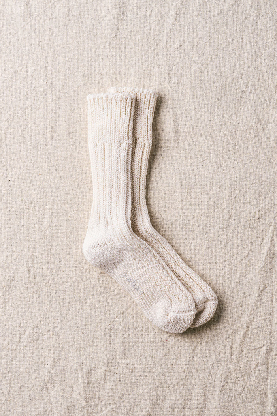 Organic Cotton Low Gauge Socks in Natural