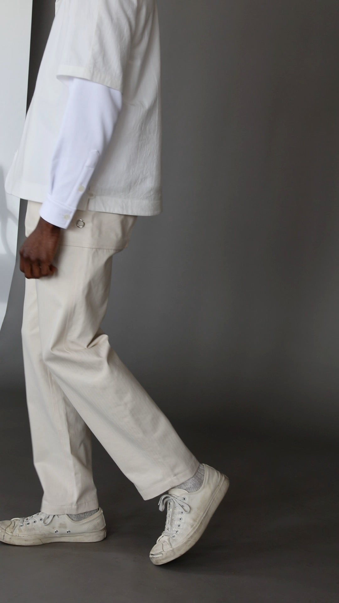 Bellowed Fatigue Pant in Natural