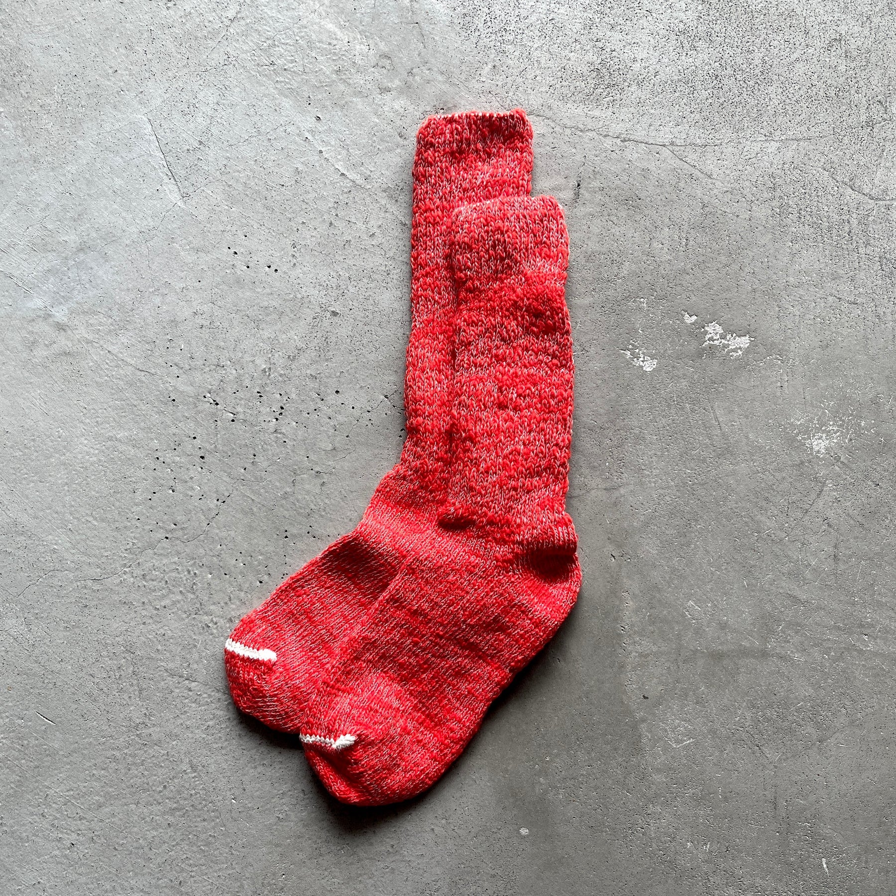 Garabou Organic Cotton Slipper Socks in Red
