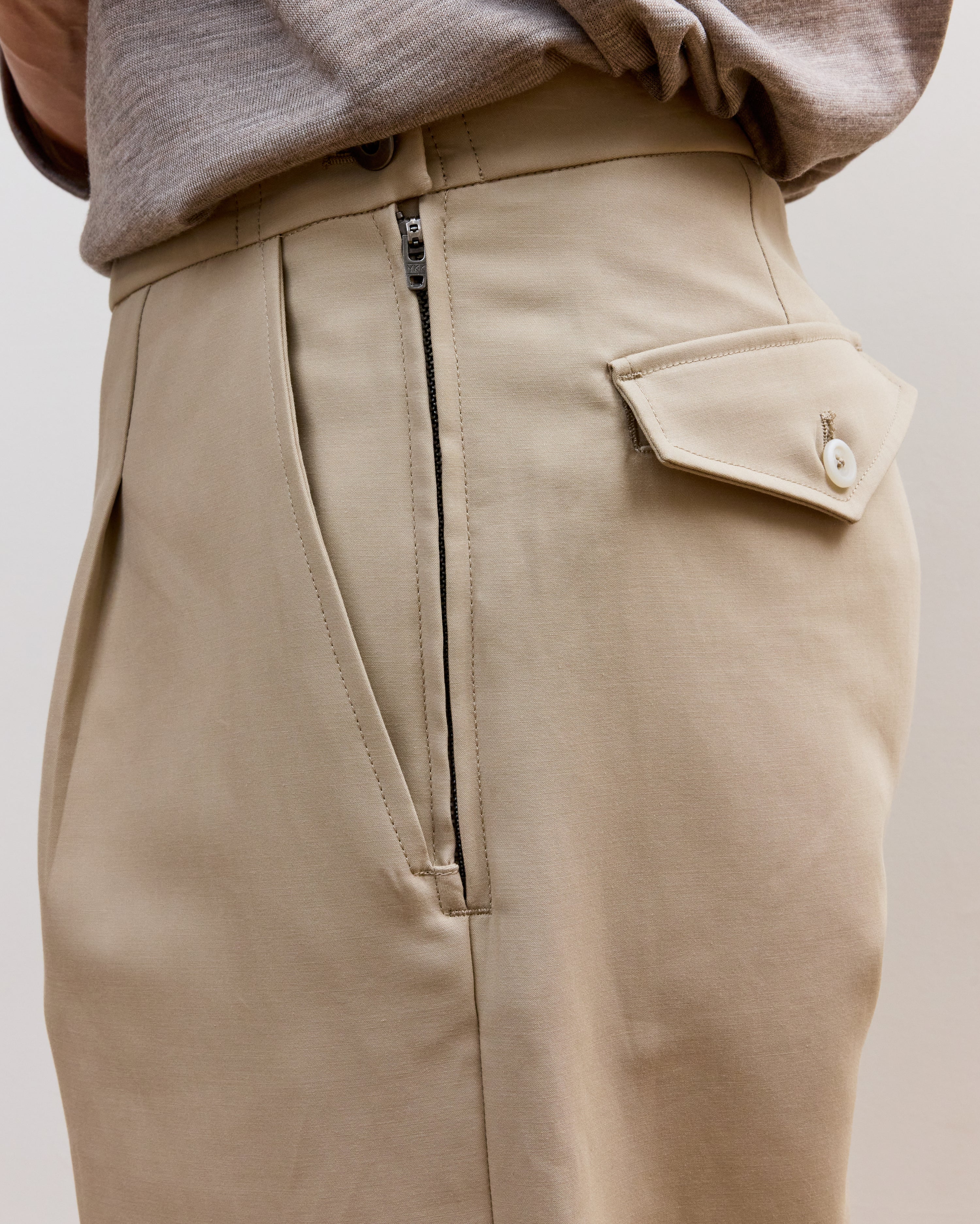 Side Pant in Khaki