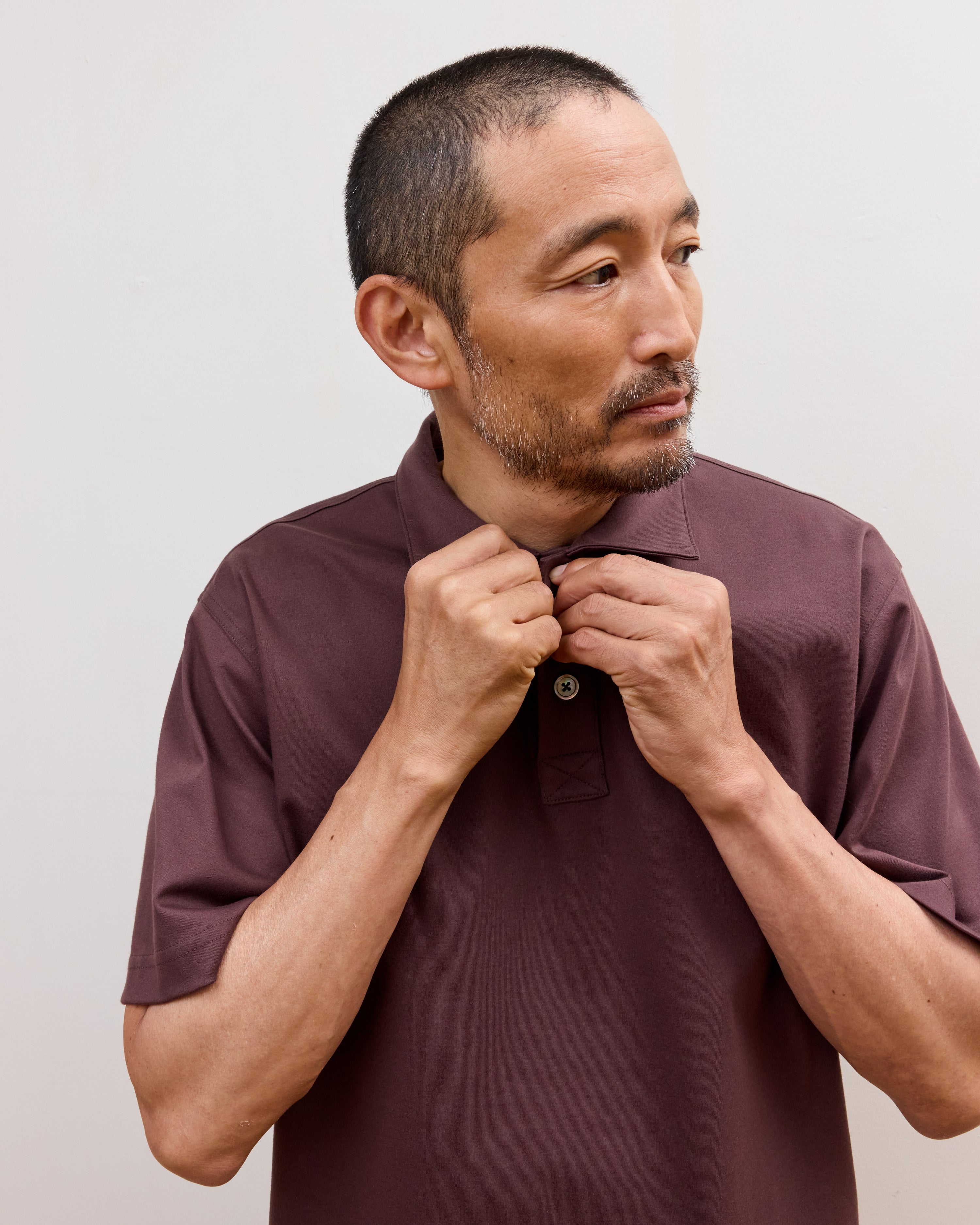 Bay Polo in Burgundy