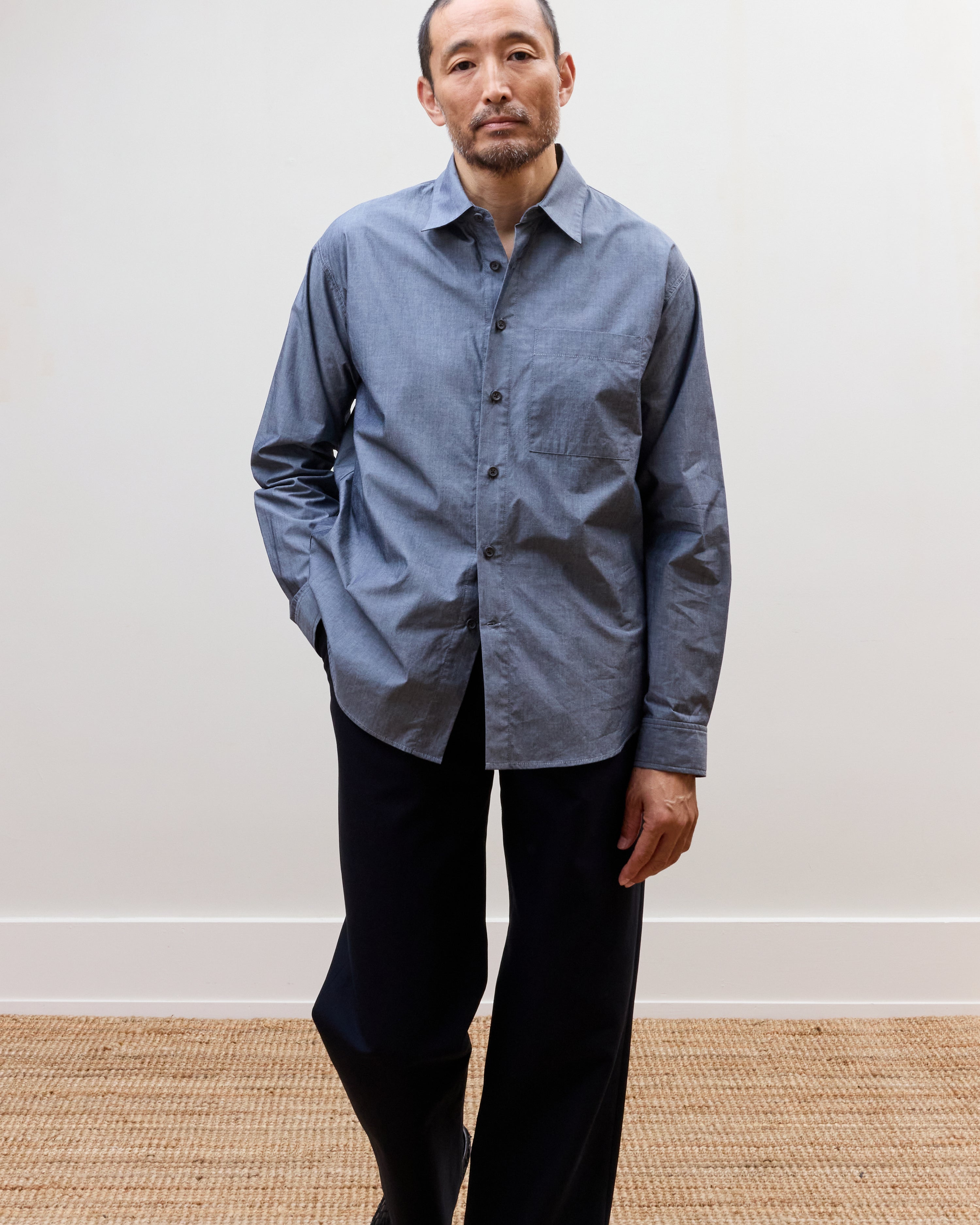 Throw Shirt in Slate
