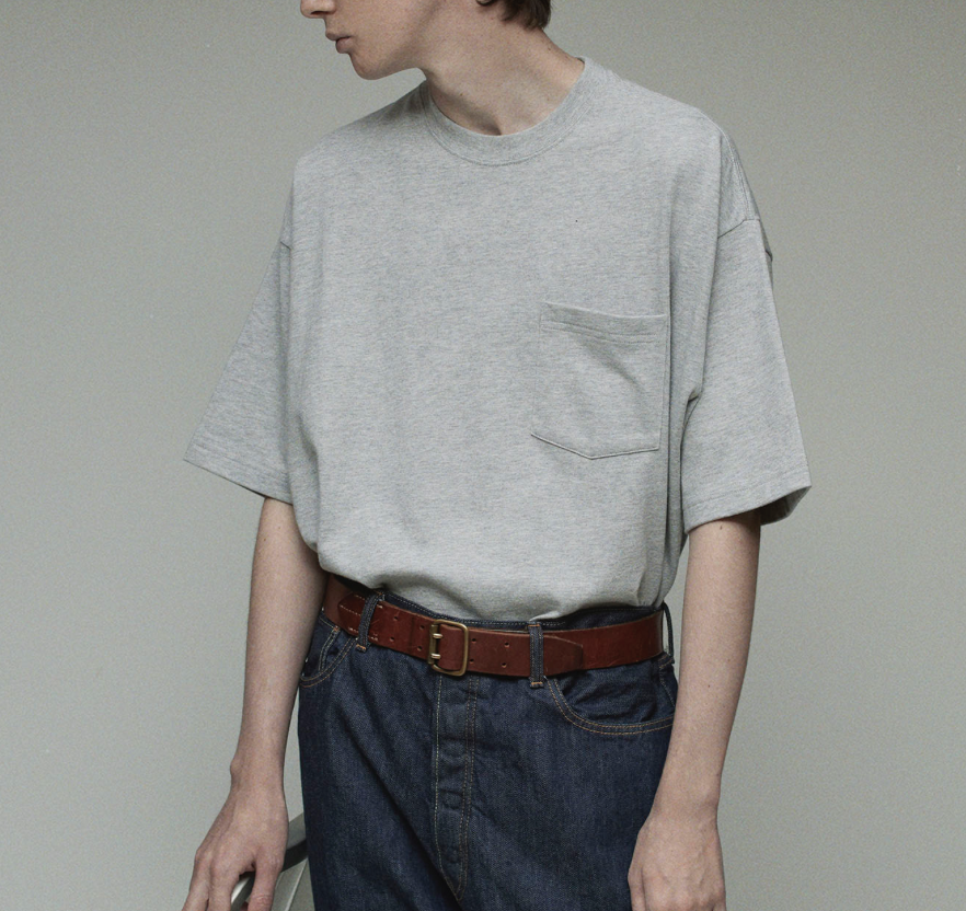 Pocket Tee SS in Grey