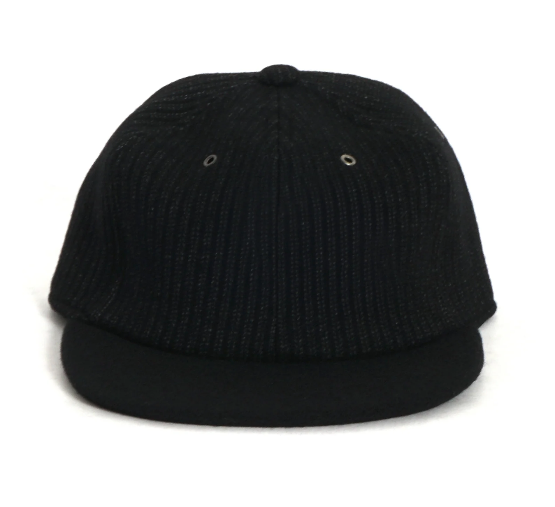 Recycled Wool Beach Cloth B.B Cap in Black