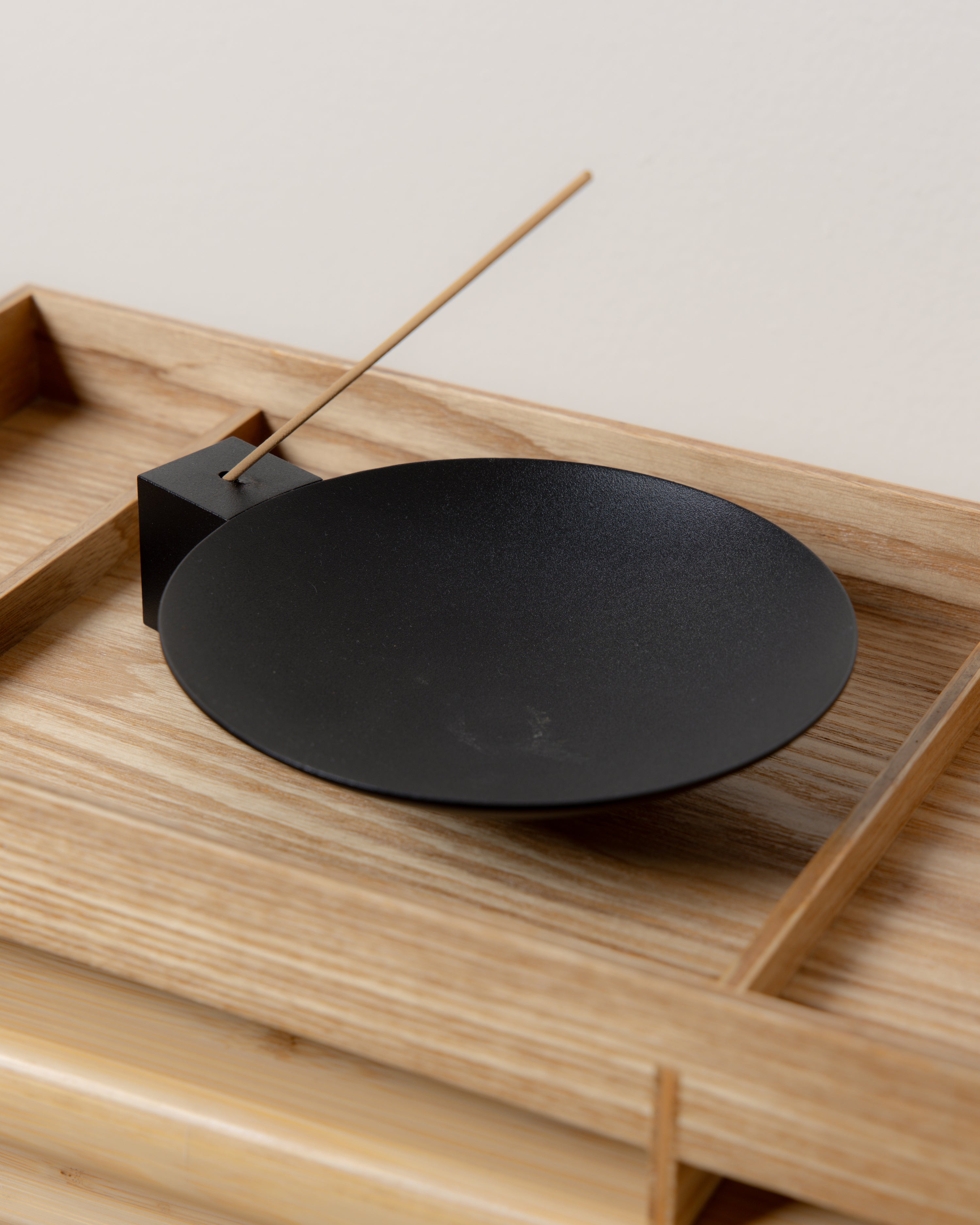 Block Incense Burner in Carbon Black